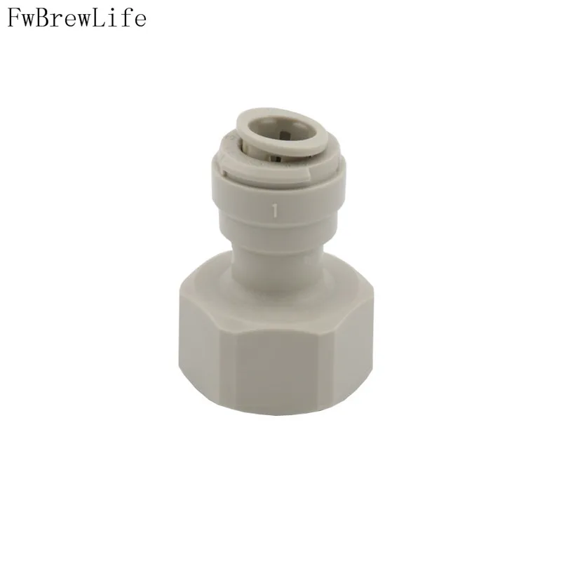 2pcs Plastic Speedfit Female Quick Connector Joint 3/8" 5/16" PUSH IN TO 5/8" Thread SUIT BEER KEG COUPLERS AND TAP SHANKS | Дом и