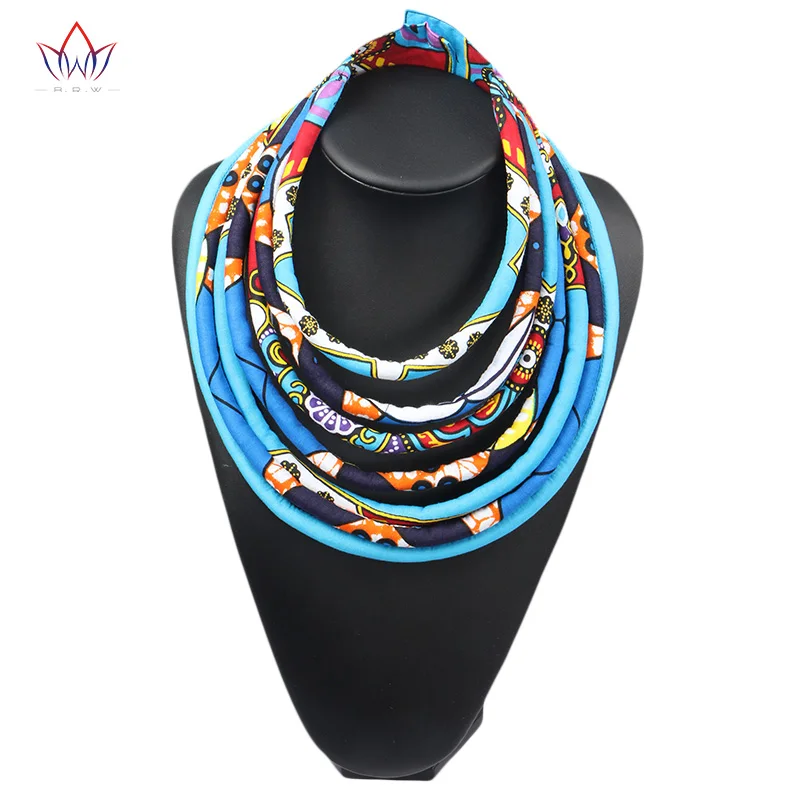 BRW 2020 тканевые многослойные ожерелья Анкары украшения ручной работы ожерелье с