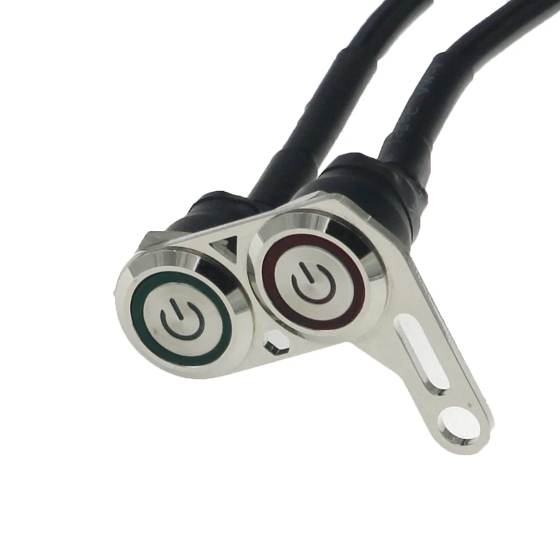 Водонепроницаемый светодиодный переключатель на руль мотоцикла MoFlyeer 12 В ручная