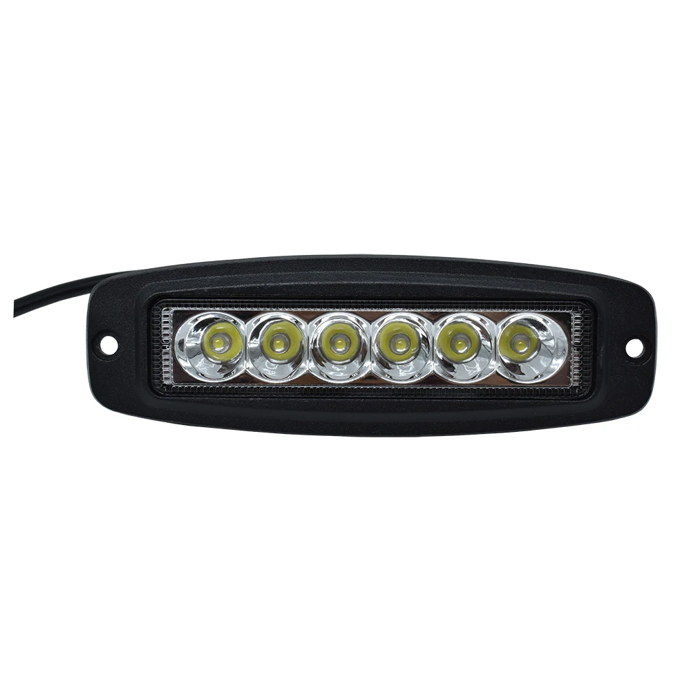 

ECAHAYAKU 6 дюймов тонкий светодиодный рабочий светильник, точечный луч для грузовиков, экскаваторов, автобусов, поездов, 4x4, пикап, рыболовная ло...