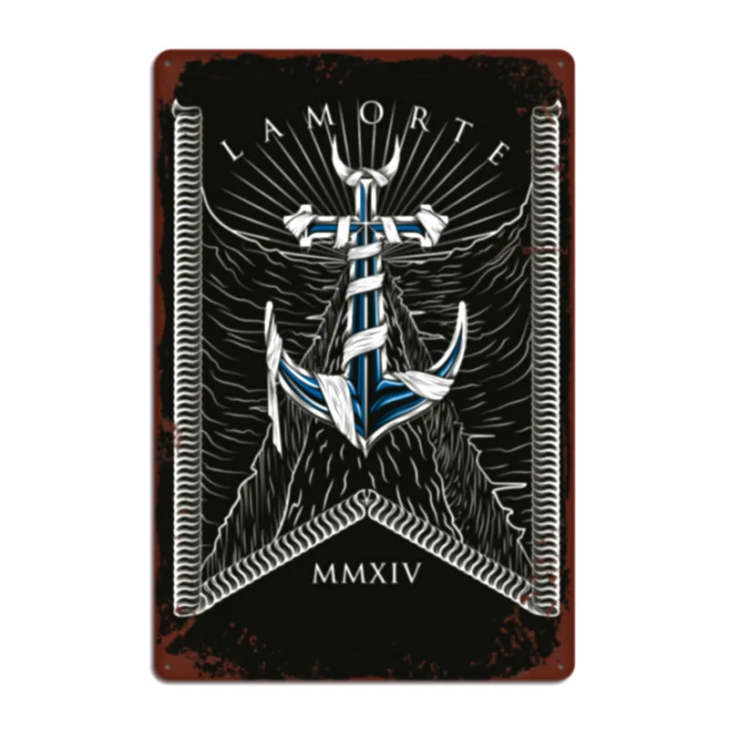 Тапочки в виде персонажа аниме якорь домашний декор жестяной коробке знак Декор