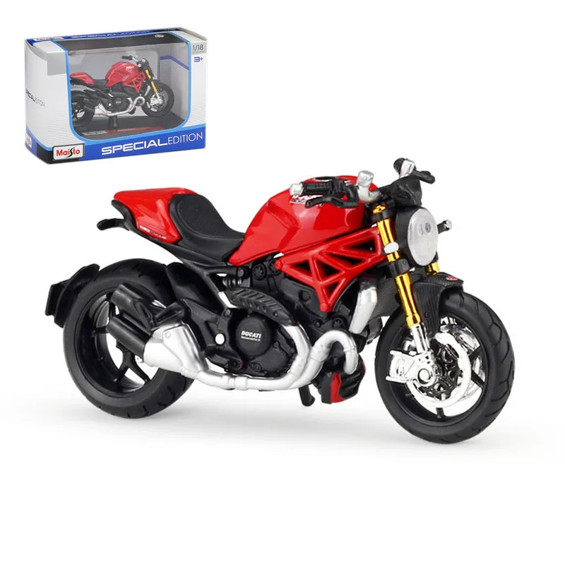 

Игрушечный автомобиль, сплав, мотоцикл Maisto 1:18, DUCATI MONSTER 1200S, модель автомобиля, металлическая детская игрушка, коллекция подарков