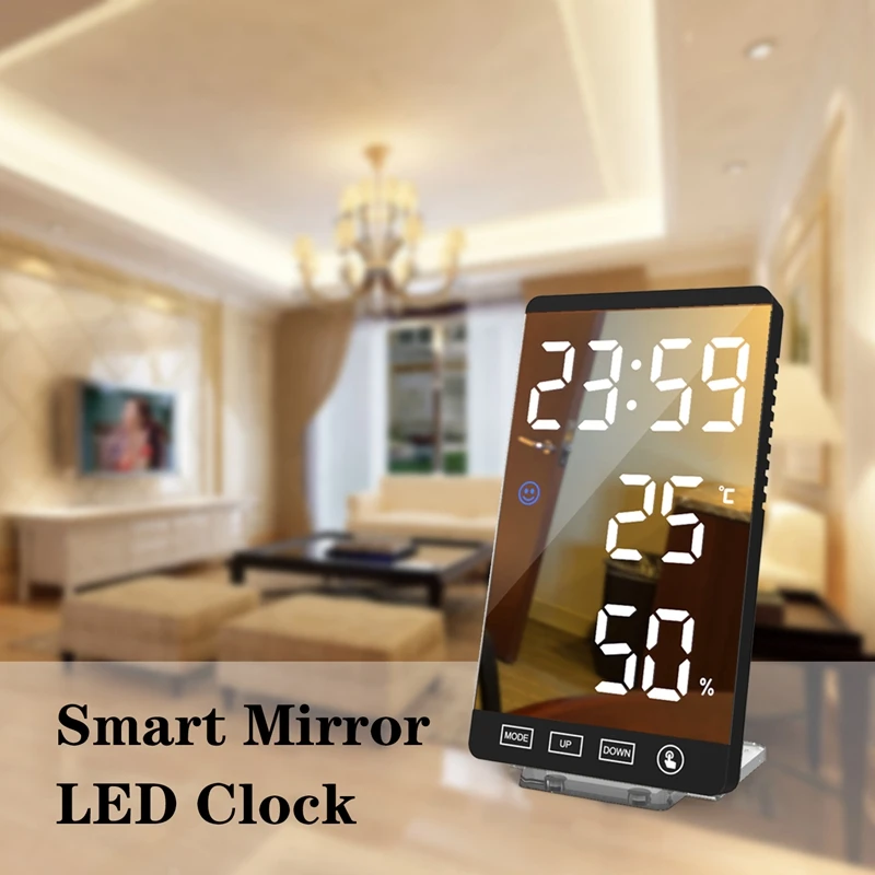 

Digital Hygrometer,Thermometer and Humidity Gauge Meter with Digital Alarm Clock,Press Sn