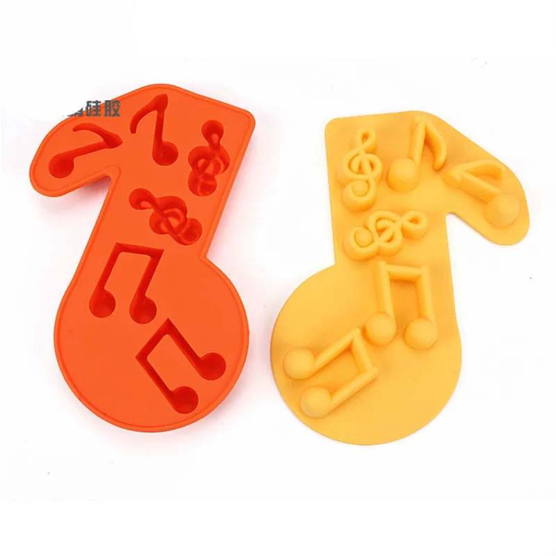 

Musical Note Cake Ice Cube Trays Mold Soap Silicone Candy Chocolate Mould Random Color
