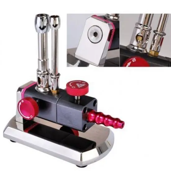 Микро газовая пропановая горелка бансеновая двойная трубка вращающаяся