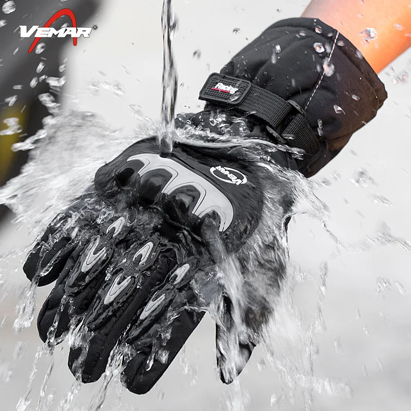 

New men's off-road motorcycle waterproof gloves touch screen cycling electric bike cold, warm and windproof motorcycle gloves