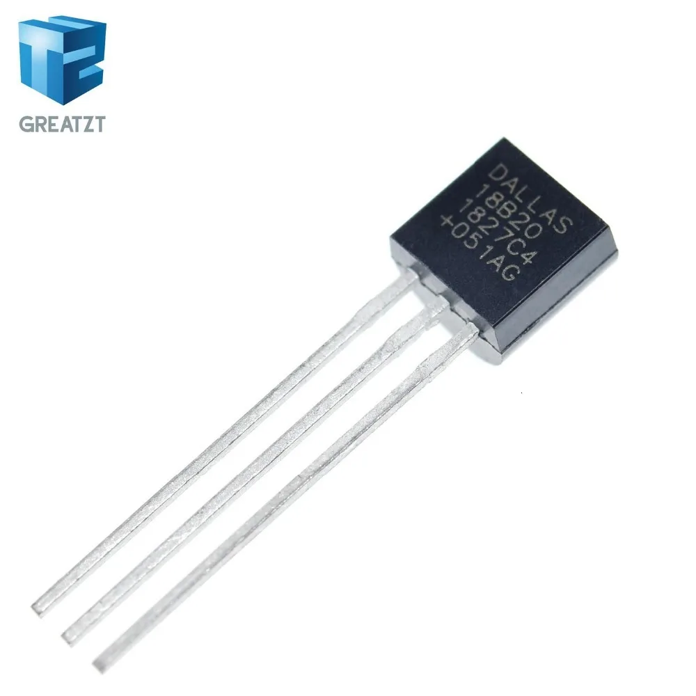 GREATZT 10 шт./лот Сенсор электронный чип DS18B20 TO-92 18B20 чипы Температура Сенсор IC 18b20 diy Электронный