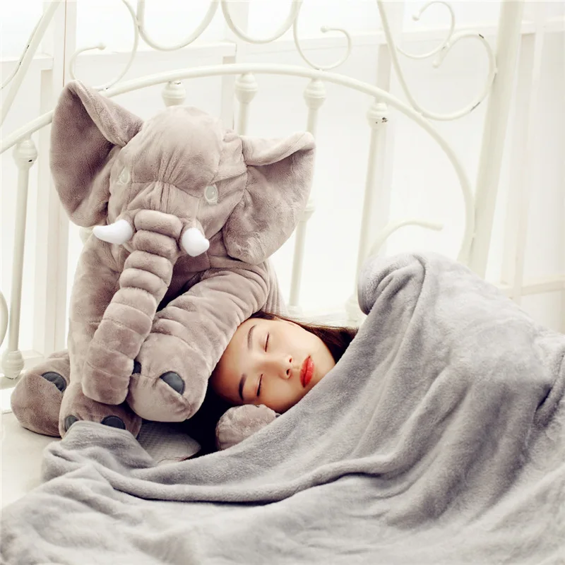 

50cm Infant Plush Elephant Soft Appease Elephant Playmate Calm Doll Baby Sleeping Animal Plush Pillow Elephant Pillow Plush Toys