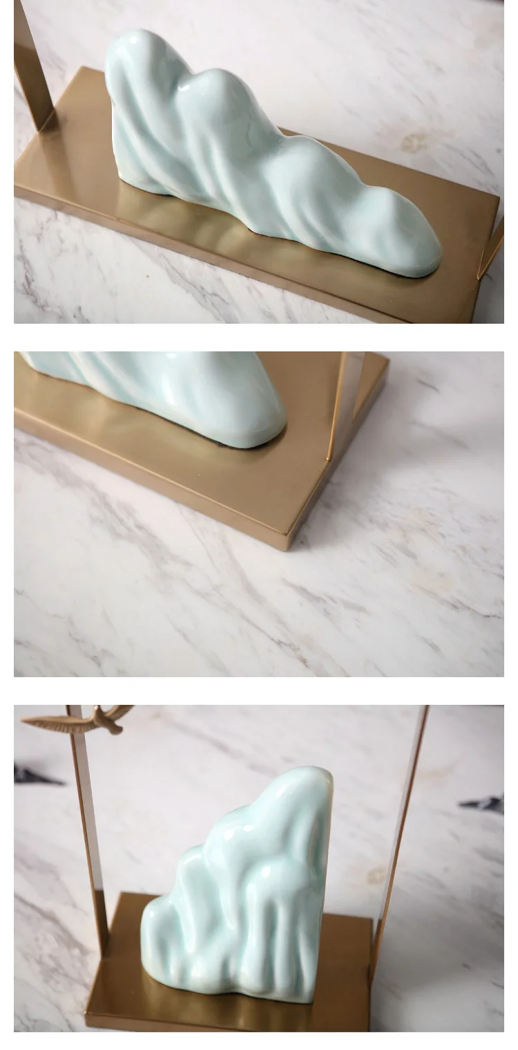 Фигурки китайские дикие гусиные летающие между горами мягкий декор для отеля