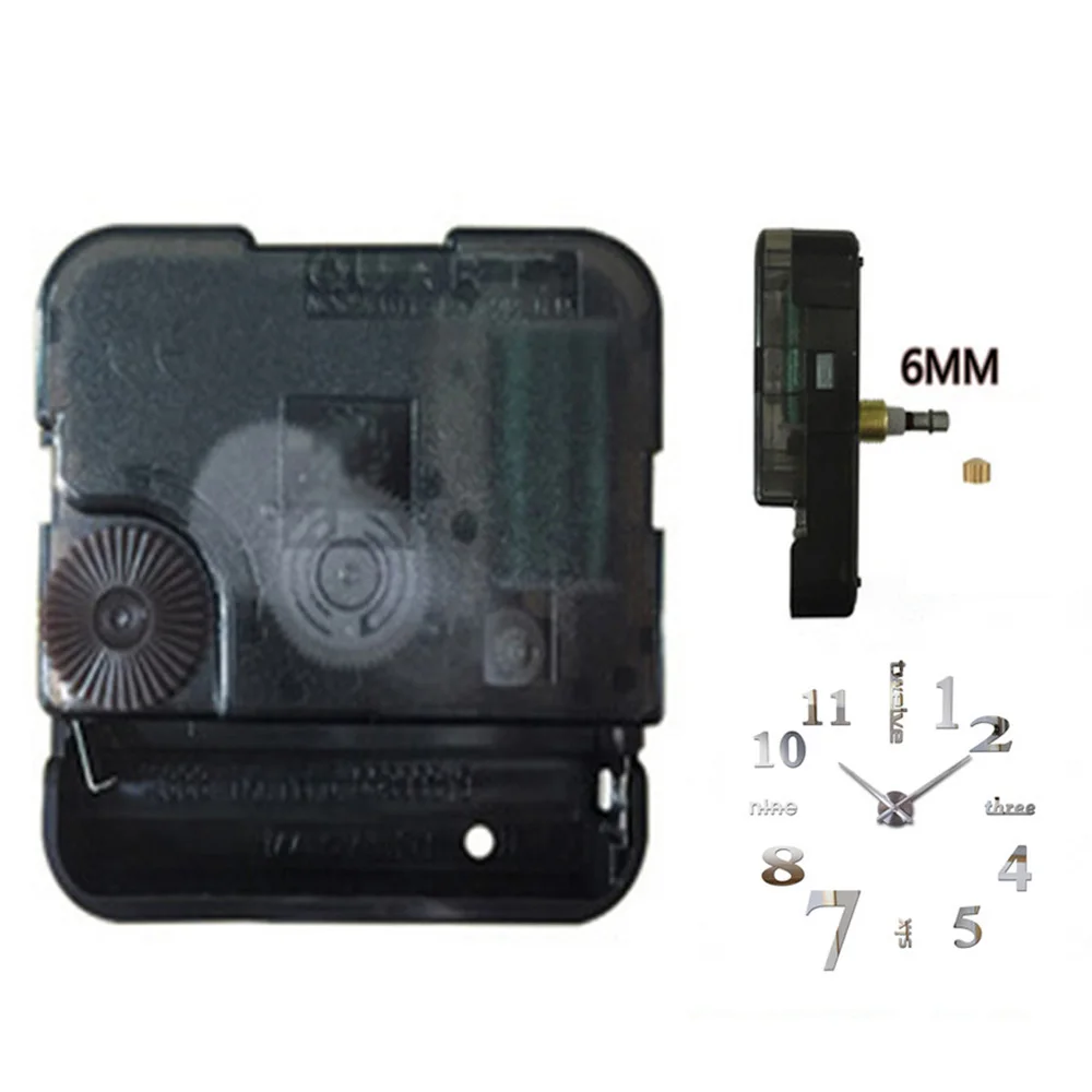 Набор часов Mute Movement 3D Torsion Plastic Core Hanging Black Watch Repair запасные части аксессуары|Детали