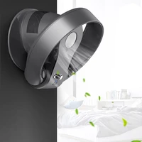 leafless fan household wall mounted fan shaking head air convection fanless electric fan silent wall fan