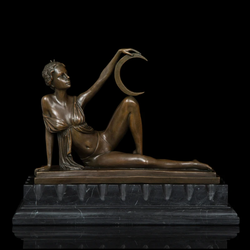 Искусство медные бронзовые изделия статуя сексуальная фигурка Белль