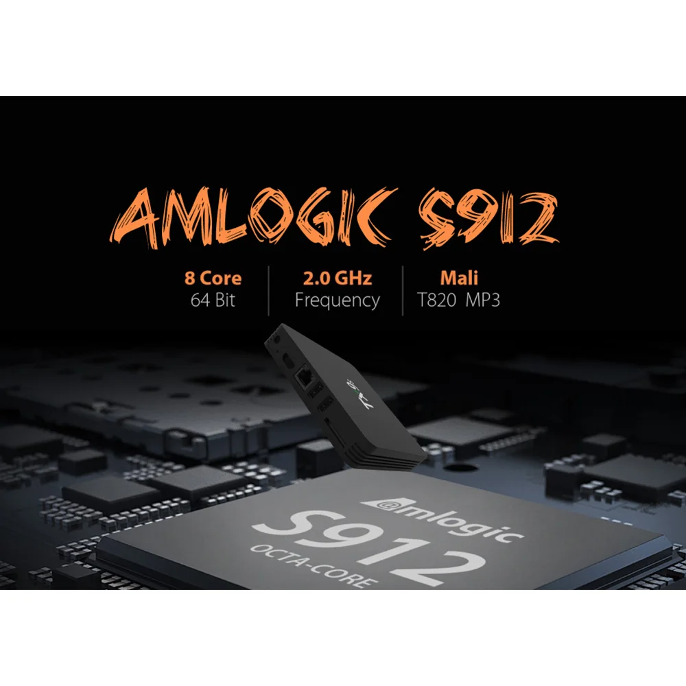 ТВ-приставка TX9S smart Android 4k чип AmlogicS912 2 ГБ 8 медиаплеер приставка с пультом