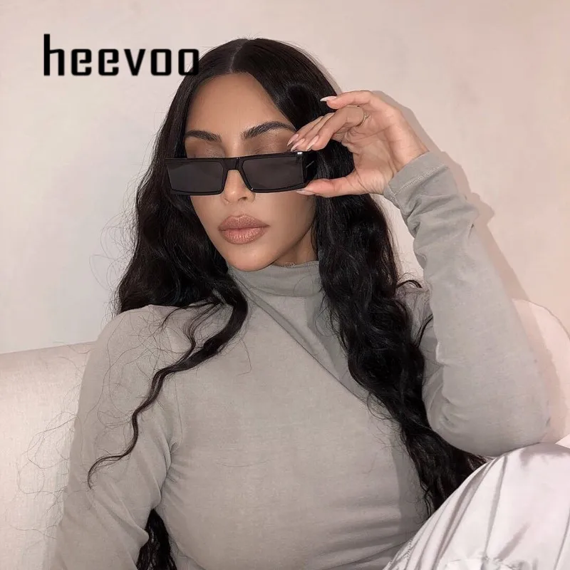 Солнцезащитные очки для мужчин и женщин UV-400 небольшие индивидуальные квадратные