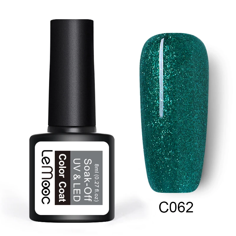 C062 LEMOOC Гель-лак набор все для маникюра Полупостоянный Vernis верхнее покрытие УФ светодиодный гель лак удаляющийся замачиванием Гель-лак для ногтей - Цвет: C062
