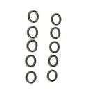 10 шт. Удочка с верхним наконечником, керамические кольца, направляющие для глаз, набор колец, рыболовный полюс, запасные части, черный