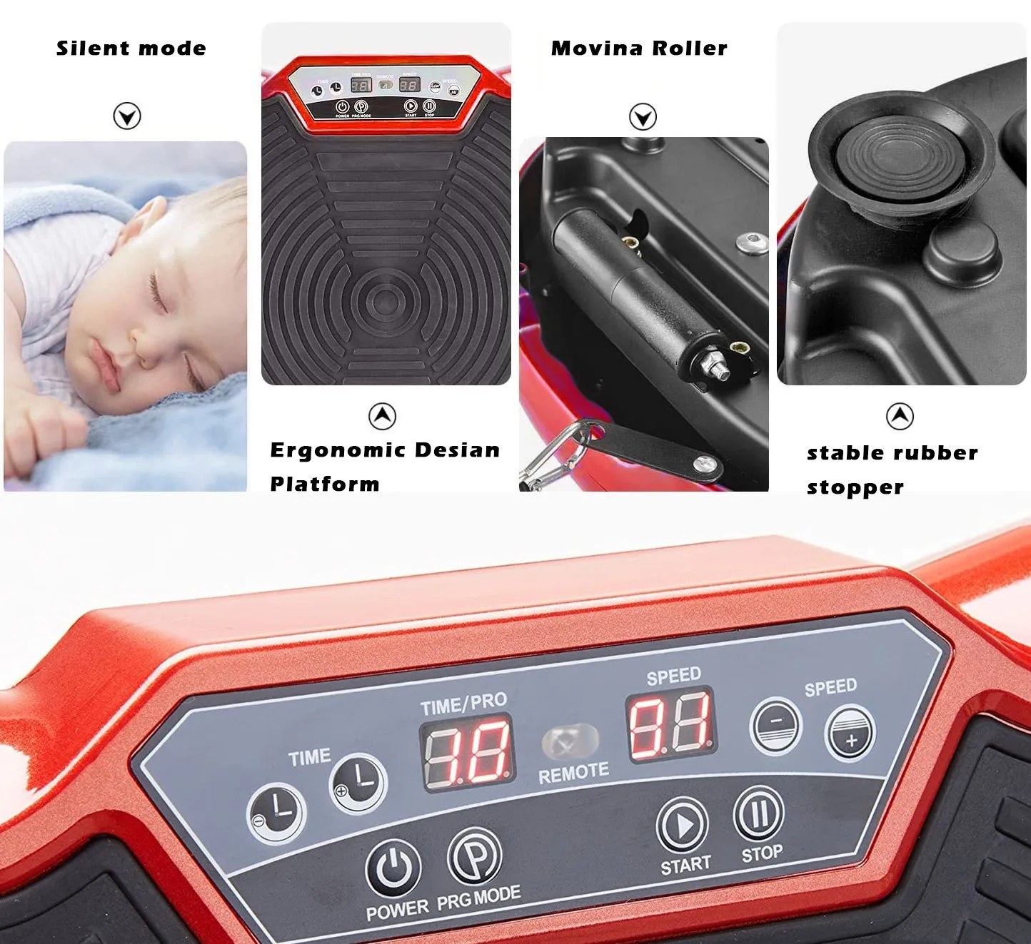 

Fitness Vibration Plate Exercise Equipment Whole Body Shape Exercise Machine Vibration Platform Fit Massage Workout Trainer