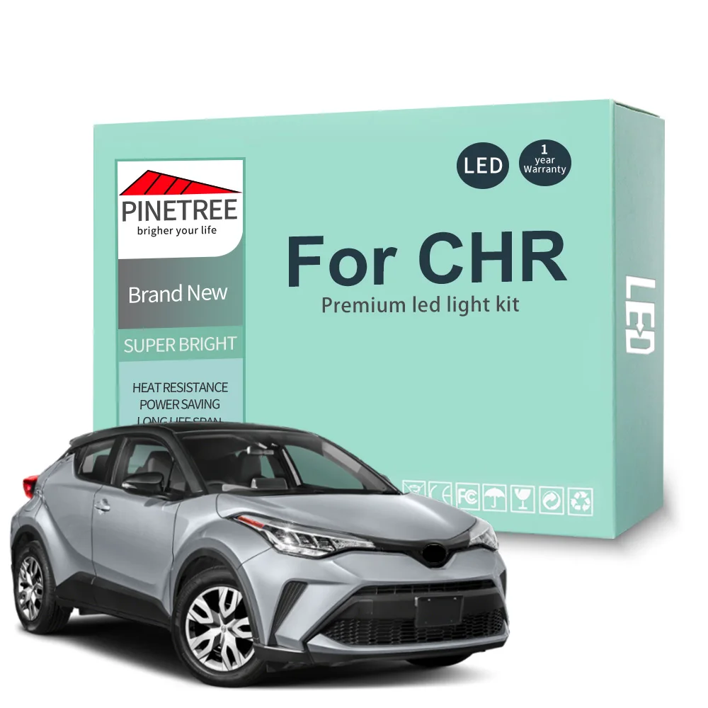 10 шт. для Toyota CHR 2016 2017 2018 2019 2020 2021 светодиодный светильник купольная карта чтения