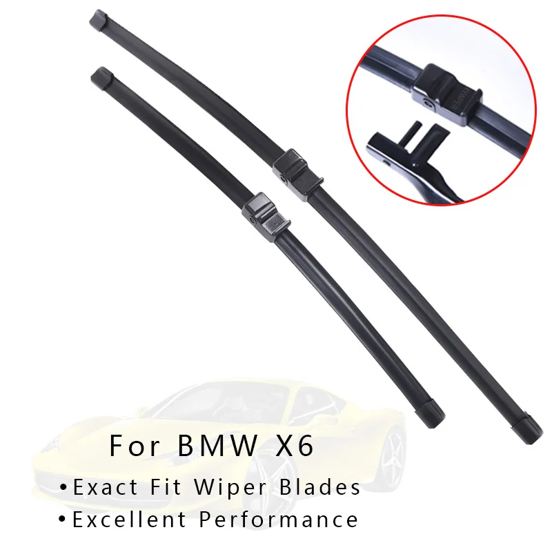 Передние и задние щетки стеклоочистителя для BMW X6 E71 F16 2008 2009 2010 2011 2012-2017Car