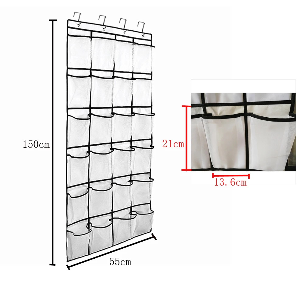 Официальный Творческий 12/24 карманы для хранения над дверью органайзер обуви