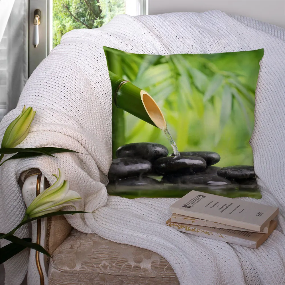 

Чехол для подушки под заказ Zen Stone, чехол для подушки, домашний декор, гостиничный автомобильный чехол для спинки сиденья, дивана, чехол для п...