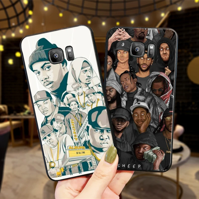 Для samsung A3 A5 A6 A7 A8 A9 A10 A20 A30 A40 A50 A60 плюс Чехол Blueface реперские кепки силиконовая лента