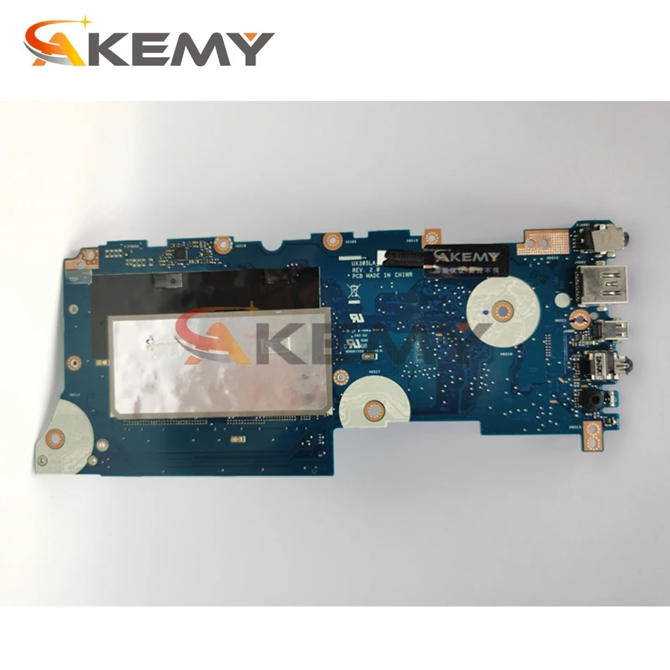 akemy ux305la laptop motherboard for asus zenbook ux305la ux305l original mainboard 8gb ram i7 5500u free global shipping