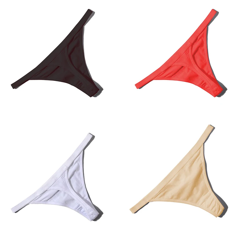 

Женские хлопковые трусики-стринги с низкой талией Q, разные цвета, однотонное сексуальное женское нижнее белье, женские трусики M/L, 2022
