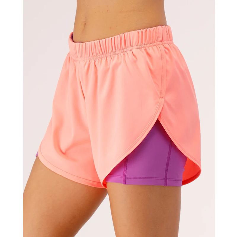 Женские велосипедные шорты 2 в 1 спортивные Леггинсы с карманами пикантные