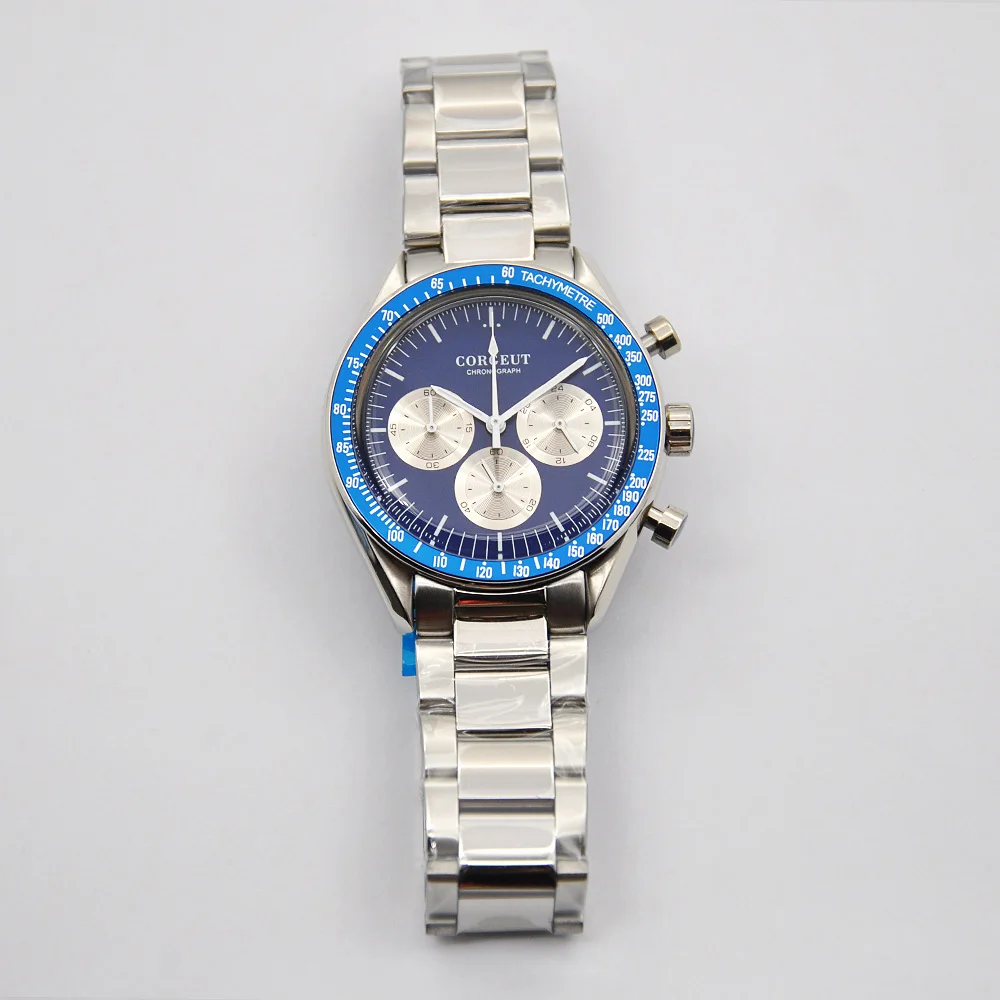 Corgeut 40 мм мужские трусы Топ Роскошные Брендовые спортивные часы 24 часа в сутки