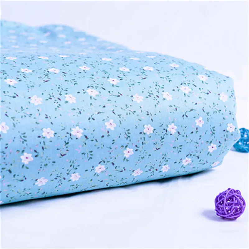 Хлопковая ткань с принтом Цветочный горошек Ткань Элегантные цветы ручной