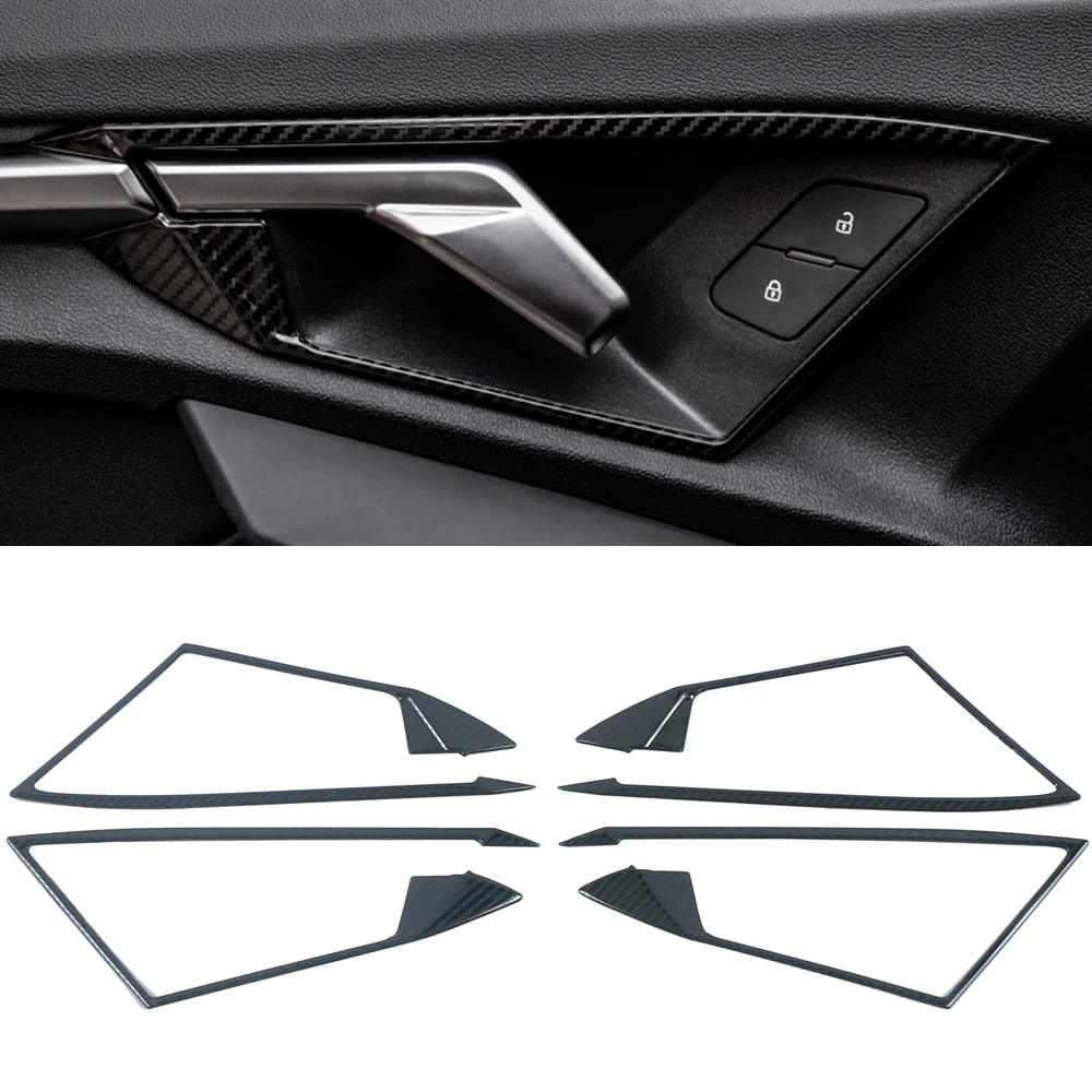 

4PCS Stainless Steel Interior Car Door Handles Cover Trim for Audi A3 8Y 2020 2021 2022 Accessories