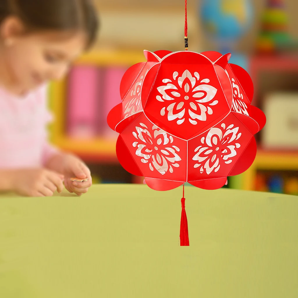 Круглый бумажный цветочный Фонарь ручной работы сделай сам украшения для детей