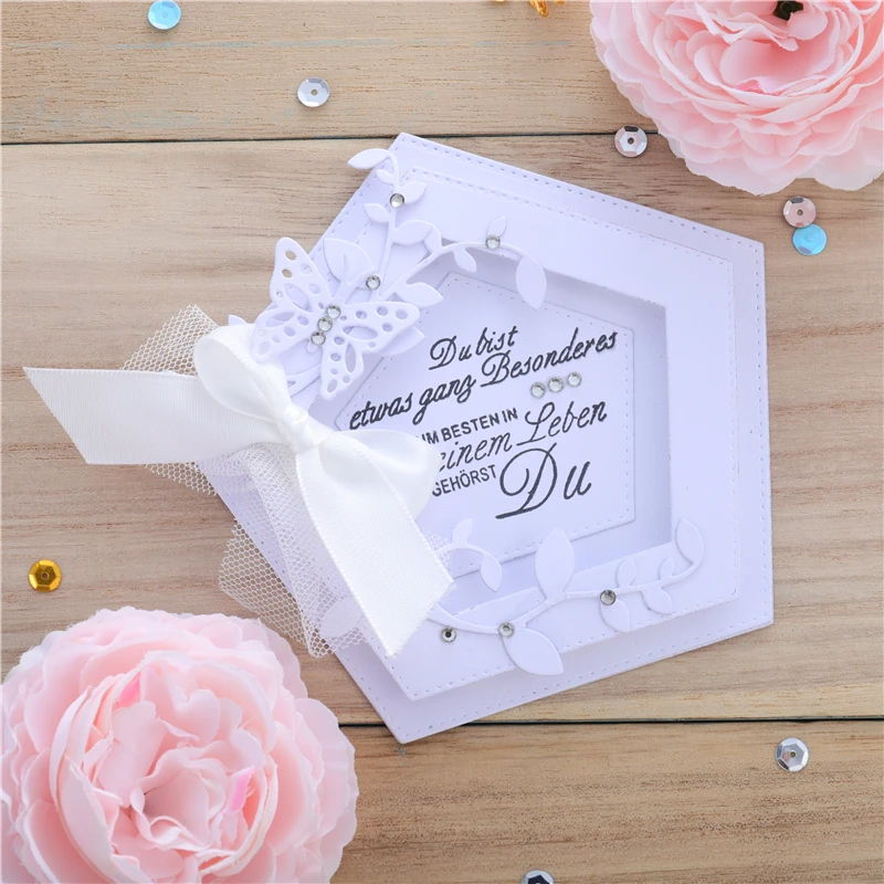 Набор винтажных Рам DiyArts 7 шт./лот цветочные формы штампы для резки бумаги