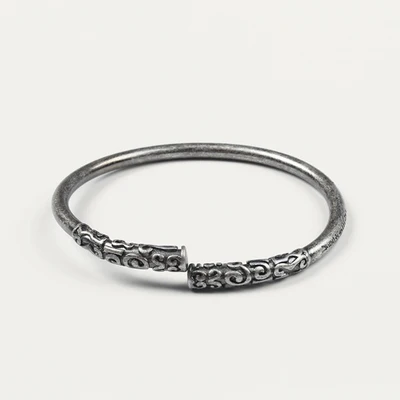 Ancient silver Mcllroy Открытый браслет и браслет для мужчин и женщин браслет из нержавеющей стали Ретро Винтаж унисекс ювелирные изделия Pulseras Hombre - Окраска металла: Ancient silver