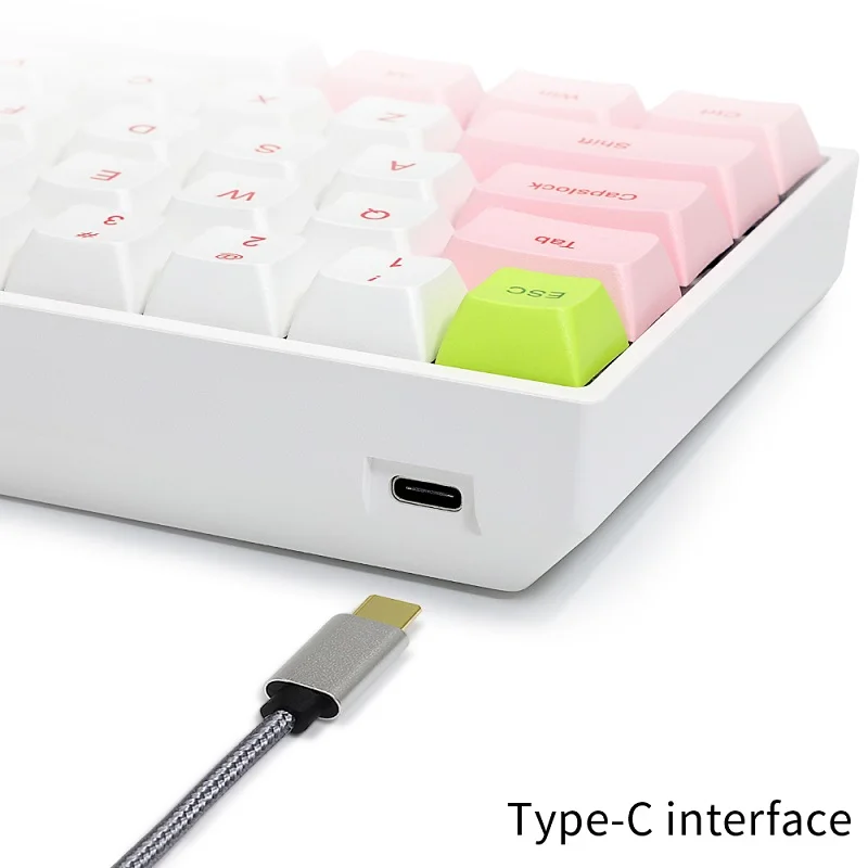 

Skyloong SK61 61 Keys Hot Swap Mechanical Keyboard RGB Color Backlit Red Switch Bluetooth Keyboard For MAC/PC Gaming Accessories