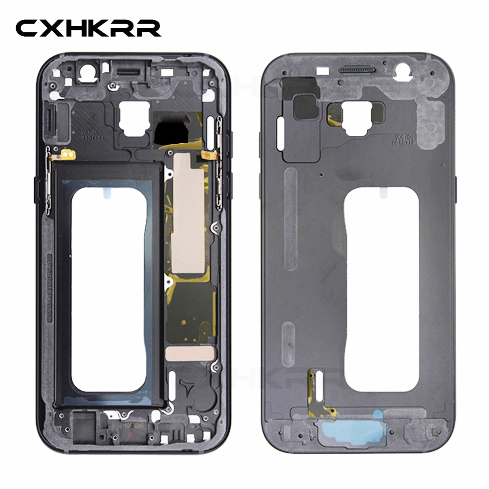 Средняя рамка ободок для Samsung A3 A5 A7 A520 A720 A320 версия корпус среднего шасси с кнопкой