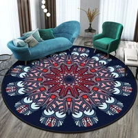 ethnic style retro mandala round carpet nordic balcony coffee table hanging basket living room bedroom bedside mats chair