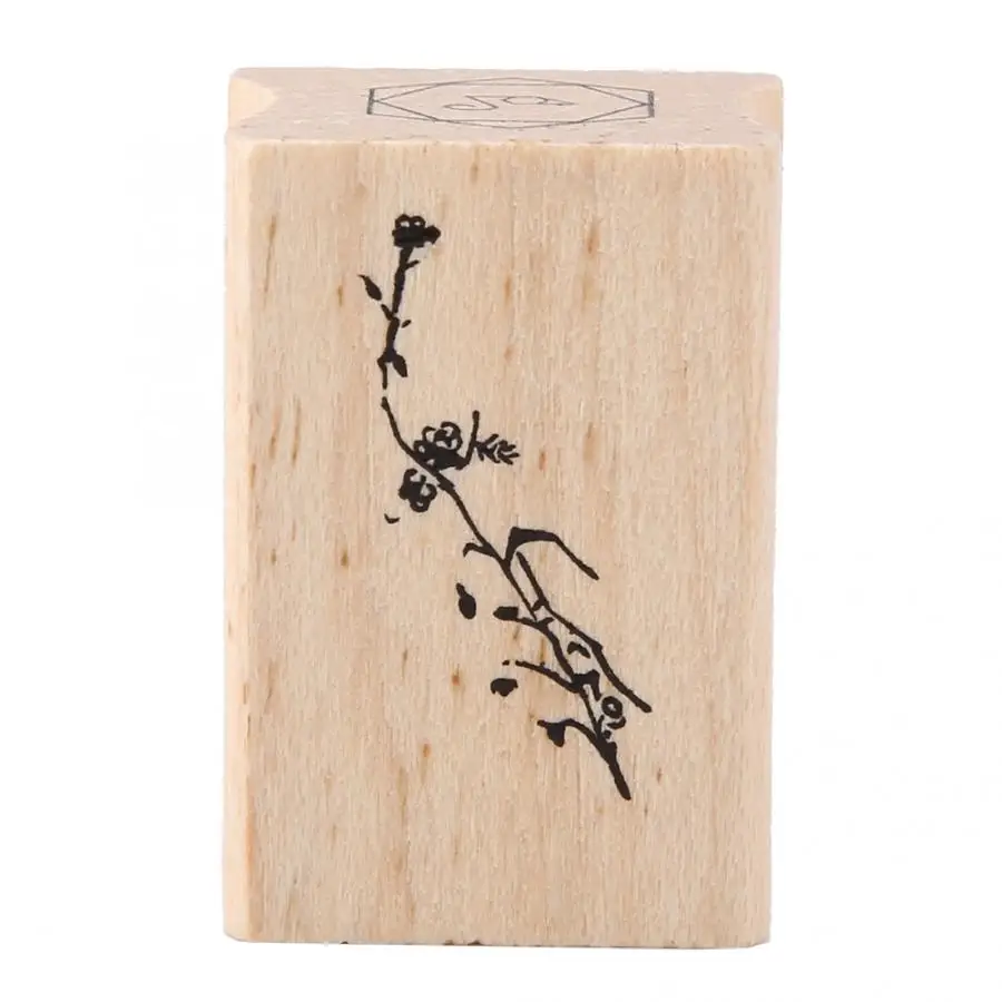 Штампы Ретро деревянная печать дерево и резина бревно резиновый штамп для