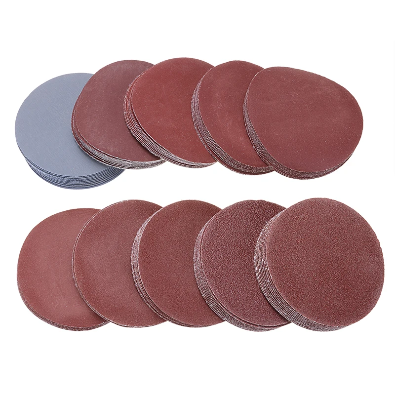 100 шт. 3 дюйма 75 мм шлифовальные диски круглые полировальные листы наждачной