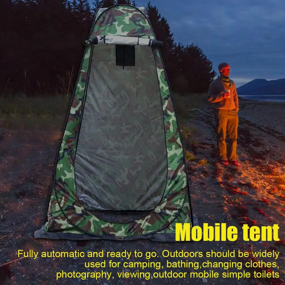 

Camping Toilet Tent 120cm Privacy Tent Outdoor Shower Tent Camp Toilet Mobile Bathing Storage Room Tents Fishing Dressing