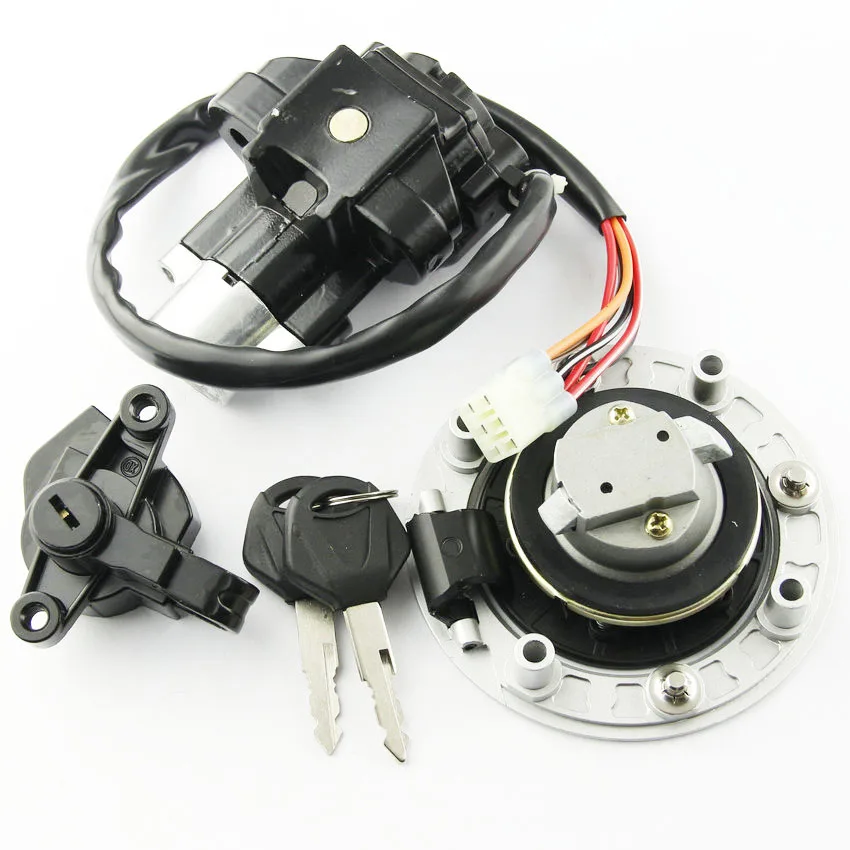 

Переключатель зажигания мотоцикла, крышка бензобака, комплект ключей для блокировки сиденья для Suzuki GSF600 1995-2004 GSF1200 1997-2005 Bandit