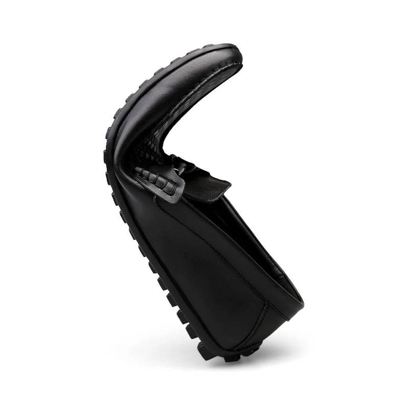 Туфли мужские из натуральной кожи дышащие повседневные лоферы без застежки