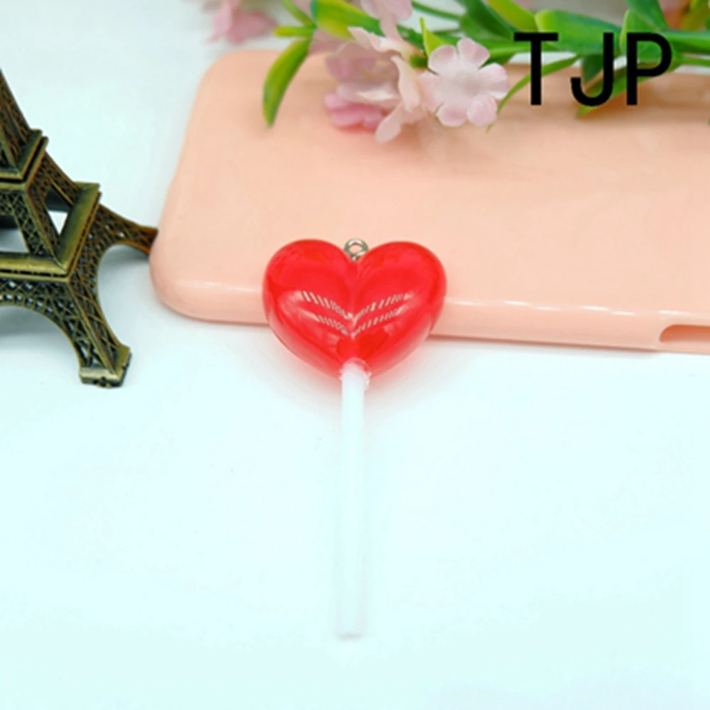 Милый Набор подвесок в форме сердца и леденца Подвески для изготовления женских