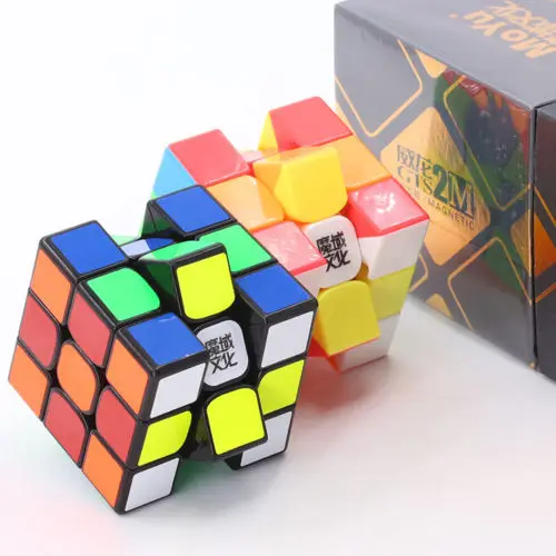 Магнитный магический куб Moyu WeiLong GTS V2 3x3 извивающийся пазл забавные игрушки черный