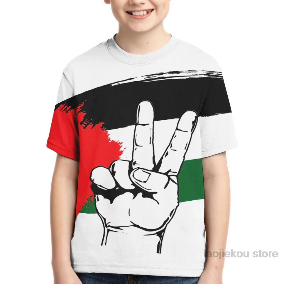 Boy PEACE PALESTINE/Мужская футболка женская модная футболка для девочек с принтом летние футболки с короткими рукавами для мальчиков - Цвет: Boy