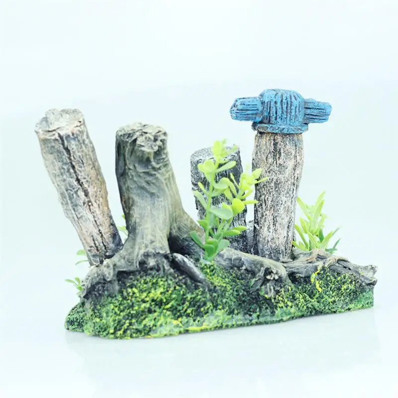 1 шт. украшение для аквариума статуя с Пасхальной головой багажника ландшафтный