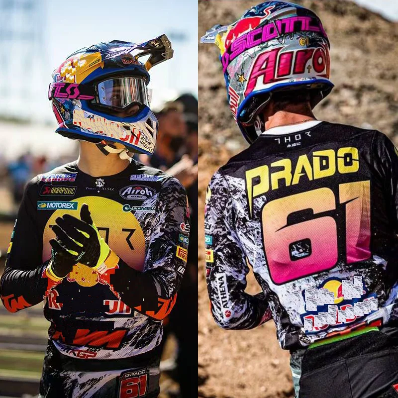 

2021 Заводская гоночная команда mtb внедорожник Мотокросс Джерси и брюки MX комплект снаряжения комбинированный мотоциклетный гоночный костюм...