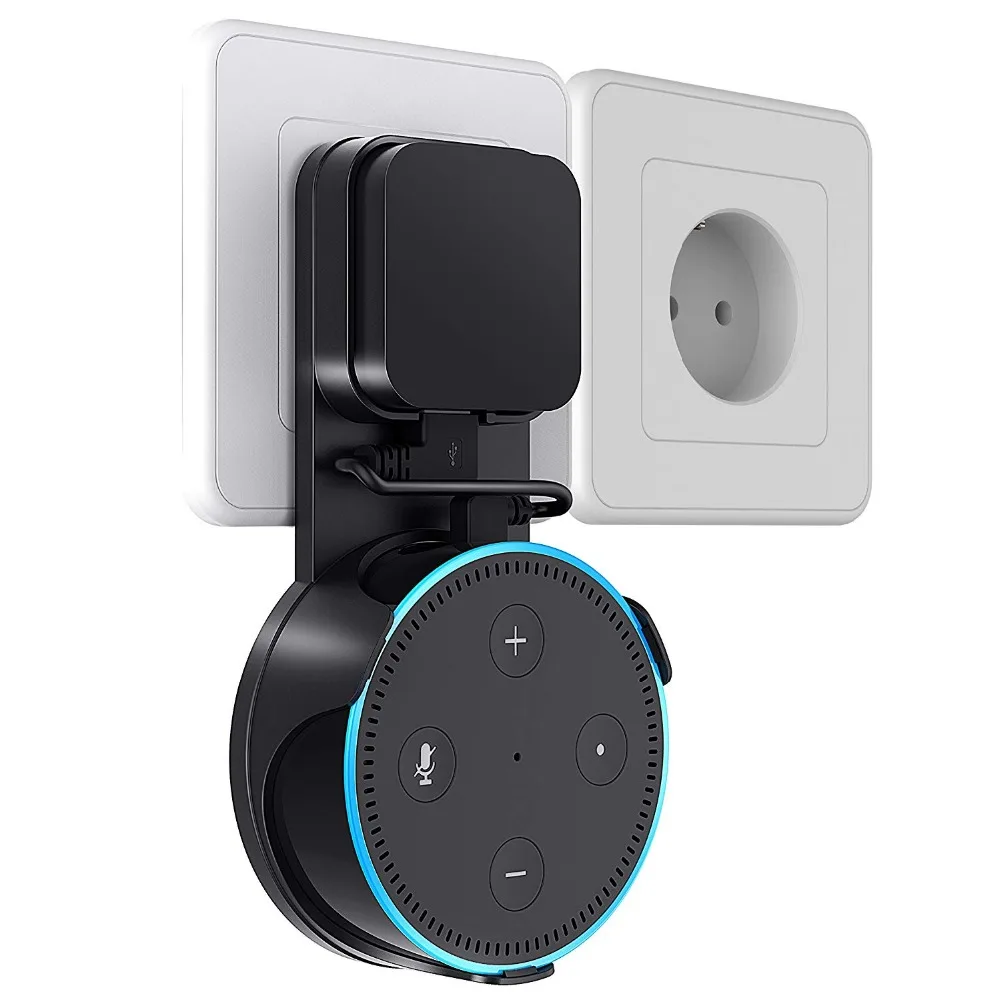 Универсальное настенное крепление для колонок Alexa Echo Dot 2 го поколения с usb