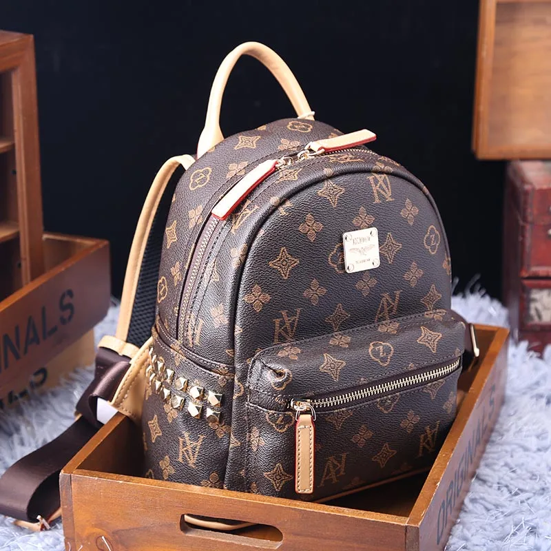 

Женский рюкзак из натуральной кожи, вместительный дизайнерский дорожный рюкзак из ПУ кожи, 2021